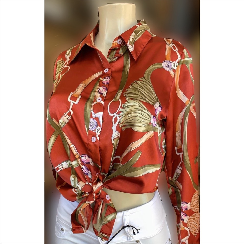 Silky Top- Blouse 🛑SOLD 🛑